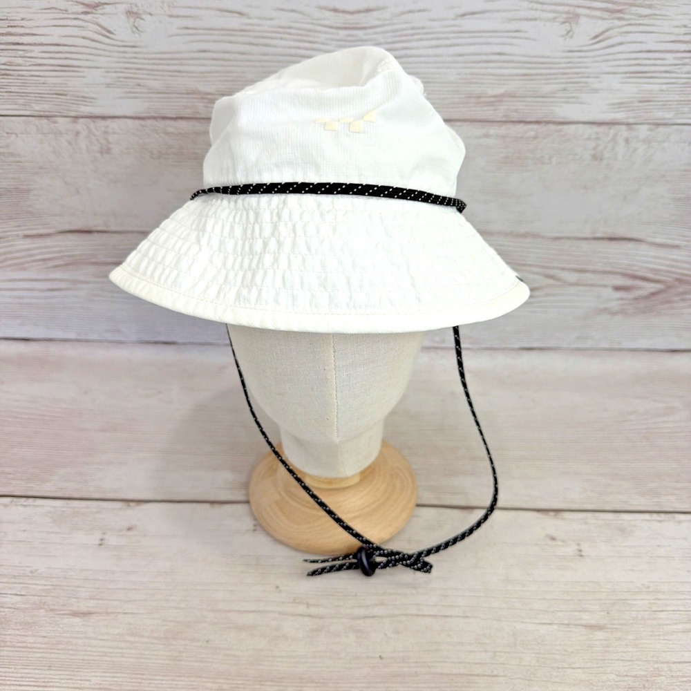 Vans Got It Covered White Bucket Hat UPF 40+ Ripstop Sun Hat Size SM
